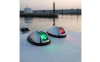 Left Right Navigation Light Wide Electrical Potential 10V-24V LED Boat Navigation Light Waterproof LED Boat Sidelight for Dinghy