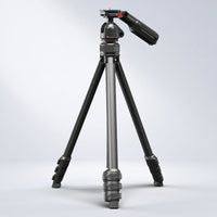 Camera Tripod with Phone Clamp Lightweight Phone Camera Tripod Stand Extendable for Content Producers, Students, Livestreaming