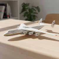 Display Stand 1:144 Plane Model Easy Assembly Heavy Cargo An-225 Model Desktop Decoration Glueadhesive-Free Airplane Kit Collectible for Collectors