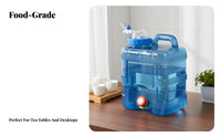 Water Purifier Storage Bucket High Temperature Resistant Tea Countertop Water Dispenser Food-Grade PC Material Kitchen Supply for Homeowners