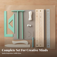 Easy To Use Book Sewing Punch Cradle Set DIY Journal Making Set Bookbinding Starter Kit for Crafters, Beginners, Artists, Workshop, Art Studio, Home