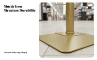 Floor Standing Menu Stand Heavy Duty Vertical Menu Display Stand Rust-Resistant Floor Standing Flip File Holder for Retailers, Event Organizers, Lobby