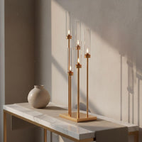 Wedding Candle Holder Gilded Romantic Candle Stand Stable Construction Home Decor for Couples