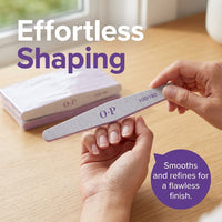 Nail Files Emery Boards Double Sided Washable, Foam Sponge Polishing Buffer for Manicure and Shaping, Non-Shedding Grit for Technicians