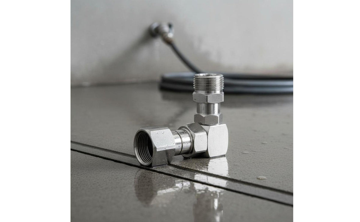 M22 Stainless Steel Rotating Adapter Heavy Duty 360 Degree Rotating Adapter Leak-Resistant Hose Connector for Driveway Cleaning