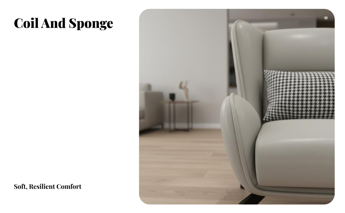 Light Luxury Oversized Single-Person Sofa Minimalist Design Upholstered Tub Chair signature aesthetic Home Seating Ergonomic posture supportrest for Homeowners, Students, Book Lovers, Living Room, Lounge Area, Bedroom, Apartment