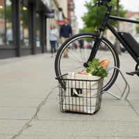 Thickened Front Rear Bike Basket Enlarged Bike Basket Large Capacity Vehicle Accessory Factory Direct for Shopping, Commuting, Delivery