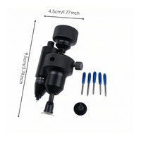 Precision Film Hole-Cutting Tool Knurled Automotive Film Cutter Clean Circle Cutter with Replacement Bits Stable for Window Tinting