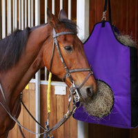 Hanging Hay Net Mesh Perforated Hay Feeder Bag Large Capacity for Barn