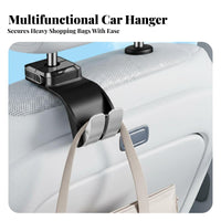 360° Rotation Car Seat Headrest Hook Universal Fit Car Headrest Hook Easy Installation for Drivers, Commuters, Travel, Road Trips, Commuting