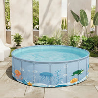 Children's Pool Foldable Swimming Pool Quick Setup for Kids, Young Children, Backyard, Garden