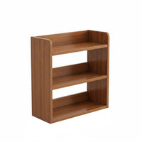 Space Saving Desktop Bookshelf Easy to Assemble Desktop Storage Rack Sturdy Tabletop Bookcase Modern Design for Students, Bedroom