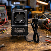 Wall-Powered Battery Charger Compact Cradle Battery Charger Rechargeable Portable for DIYers, Workshop, Garage