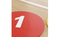 10 Pieces Long-Lasting Numbered Marker Markers Flexible Numbered Floor Markers Portable Agility Training Dots High-Visibility Colors for Coaches, Athletes, Kids, Gym, Physical Education Class