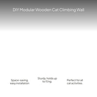 Modular Wooden Cat Wall Shelf and Climbing Condo