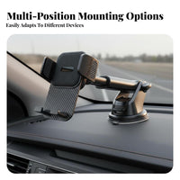 Suction Holder Car Ph Single Mount 360° Rotation Dashboard Ph Single Holder Mobile Accessory Stable Hold Universal Compatibility