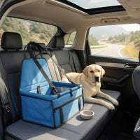 Dog Water-Resistant with Mesh Panels Wipe-Clean Portable Carrier Bed for Small Dogs, Road Trips, Daily Commutes