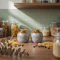 Condiment Set with Tray Food Condiment Jar Set Dust-Resistant Spice Jars with Spoons for Hosts, Home Cooks