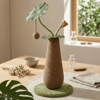 Rope Feline Scratching Post Lotus-Inspired Vertical Feline Scratcher