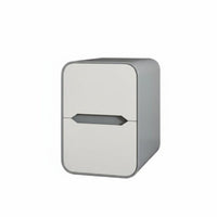 Space-Saving Design Narrow 2-Drawer End Table Modern Design Narrow Storage Cabinet Quiet Drawers Nightstand Easy to Clean for Apartment Dwellers, Homeowners, Students, Small Areas, Dorm Room, Hallway