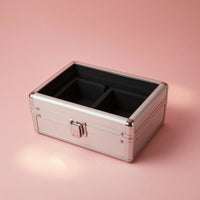 Double Watch Storage Box with Transparent Cover Portable Double Watch Box Sturdy for Travel, Dresser