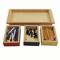 Addition Bead Chain Counting Set with Tray Making Ten Colorful Bead Chain Counting Set for Kindergarten