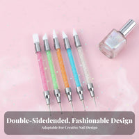 Double-endedEnded Dotting Pen Silicdual-Function Tip Double-endedEnded Dotting Pen Set Multi-Functional Versatile