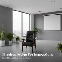 glossy finished Finish Conference Table with Chairs long-lasting Construction Long Rostrum Desk with Chairs Formal Design Meeting Room Set Stain-Resistant Top for Committee Members, Business staffs, Professionals, Boardroom, Seminar Hall