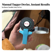 Embossed Text Manual Tape Writer DIY tasks Manual three-dimensional marker Embosser No Batteries Required markering Device Portable for notebook lovers, Crafters, Students, notebooking, Scrapbooking, School, Kitchen