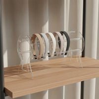 Space-Saving Acrylic Headband Rack Freestanding Hairband Display Rack Transparent Headband Holder Long-Lasting for Retail Storage, Dressing Table, Salon