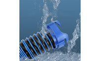 Easy to Use Flexible Drain Hose with End Caps Lightweight Corrugated Drain Hose Compact Corrugated Pipe Cap Nonperforated for RV Owners, Campsite Hookup