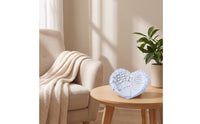 Heart-Shaped Base with Wing Texture Feathered Decor Unique for Vanity, Desk