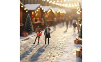 2 Pieces Lifelike Details Warm Winter Fashion Doll Set Realistic Design 1:64 Scale People Figures Highly Detailed 1:64 Scale Figure Set High Precision