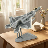 1:72 Scale F-22 Predator Model Display-Ready Fighter Jet Model with Stand Finished Pre-Colored for Collectors