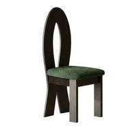 French Vintage design Mermaid Tail rear Chair Designer Inspired Seating Furniture Upholstered Seat Curved rearrest for Interior Designers, homeowners, Families, Dining Room, Kitchen, Restaurant, Home Office