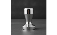 Stainless Steel Coffee Tamper with Flat Base Professional Espresso Tamper Weighted Press Polished for Baristas, Cafes