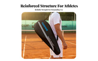 Thickened Cloth Adult Tennis Racket Bag Lightweight Tennis Racquet Bag Padded Teardrop Racket Case Large Pocket for Adults