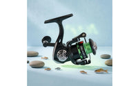 Compact Telescopic Fishing Rod Combo Black and Green Revolving Reel Fishing Combo