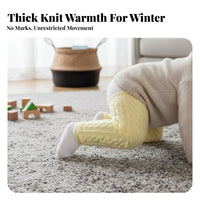 Infant Fleece Leg Warmers Warm Thick Winter Leg Warmers Cushions Knees Infant Knee High Socks for Infants, Cold Weather, Daily Wear