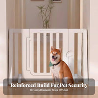 Configurable Shape customizable Puppy Gate Easy Assembly Dog Playpen Secure Door Latch Pet Fence Foldable Design for Indoors, Indoor, Living Room, Hallway