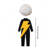 LED Light String Electrical Costume Soft Cloud Cap Costume Long-Sleeve Theatrical Outfit Pull-on for Children
