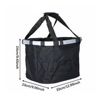Easy Install Quick Release Handlebar Basket Multifunctional Quick Release Cycle Basket Foldable for Picnics