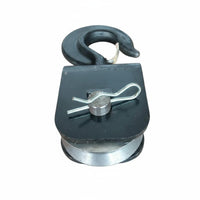 Alloy Steel Construction Wire Rope Pulley Block Wear Resistant Tow Truck Winch Pulley Greaseable Snatch Block Easy to Use for Wrecker Operators, Mechanics, Away-Road Enthusiasts, Winching, Roadside Assistance