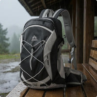 Lightweight Hiking Backpack Water-Repellent Cycling Backpack Mesh Rucksack Front Elastic Lacing