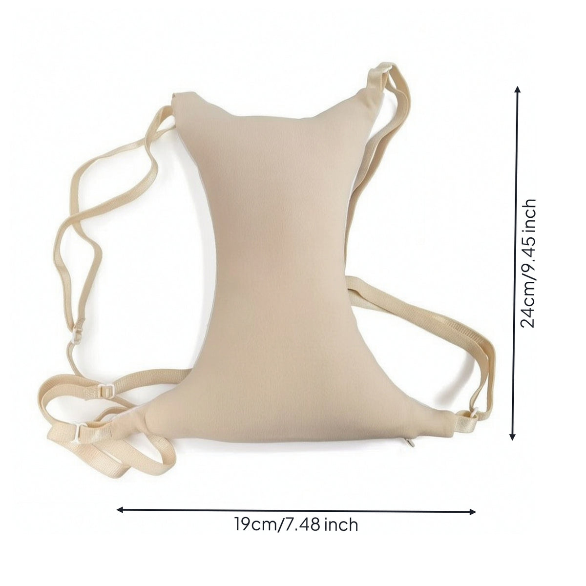 Contoured Chest Support Pillow Lightweight Chest Pillow with Straps Anatomically Shaped Skin-Friendly for Bed
