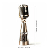 Pepper Mill Pepper Shaker Decorative Design MIC Shaped Seasoning Shaker with Handle Table Accessory for Kitchen Counter