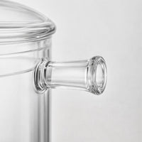 Glass Cooking Pots with Lid, High Borosilicate Glass Stockpot, Double Ear Handles, Universal Stovetop Compatible, Modern Minimalist Design