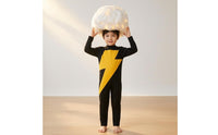 LED Light String Electrical Costume Soft Cloud Cap Costume Long-Sleeve Theatrical Outfit Pull-on for Children