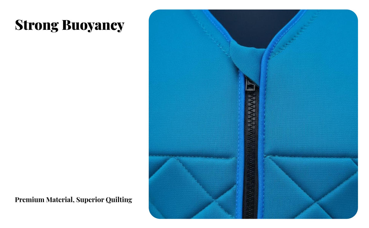 Aquatic Activities Vest Lightweight Aquatic Activities Protective Vest Sleeveless Flotation Aid Ergonomic Fit Fastener Ed
