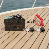 Outboards Engine Control Panel Proper Fit Outboards Ignition Switch Panel Easy Install Ignition Switch with Lanyard for Boats